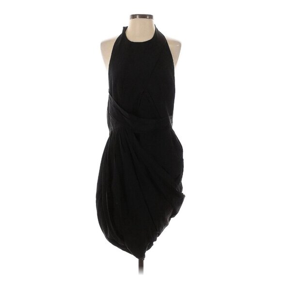 ZIMMERMANN 100% Silk chiffon Mini cocktail Dress Black size 3‎ blouson - Picture 1 of 13